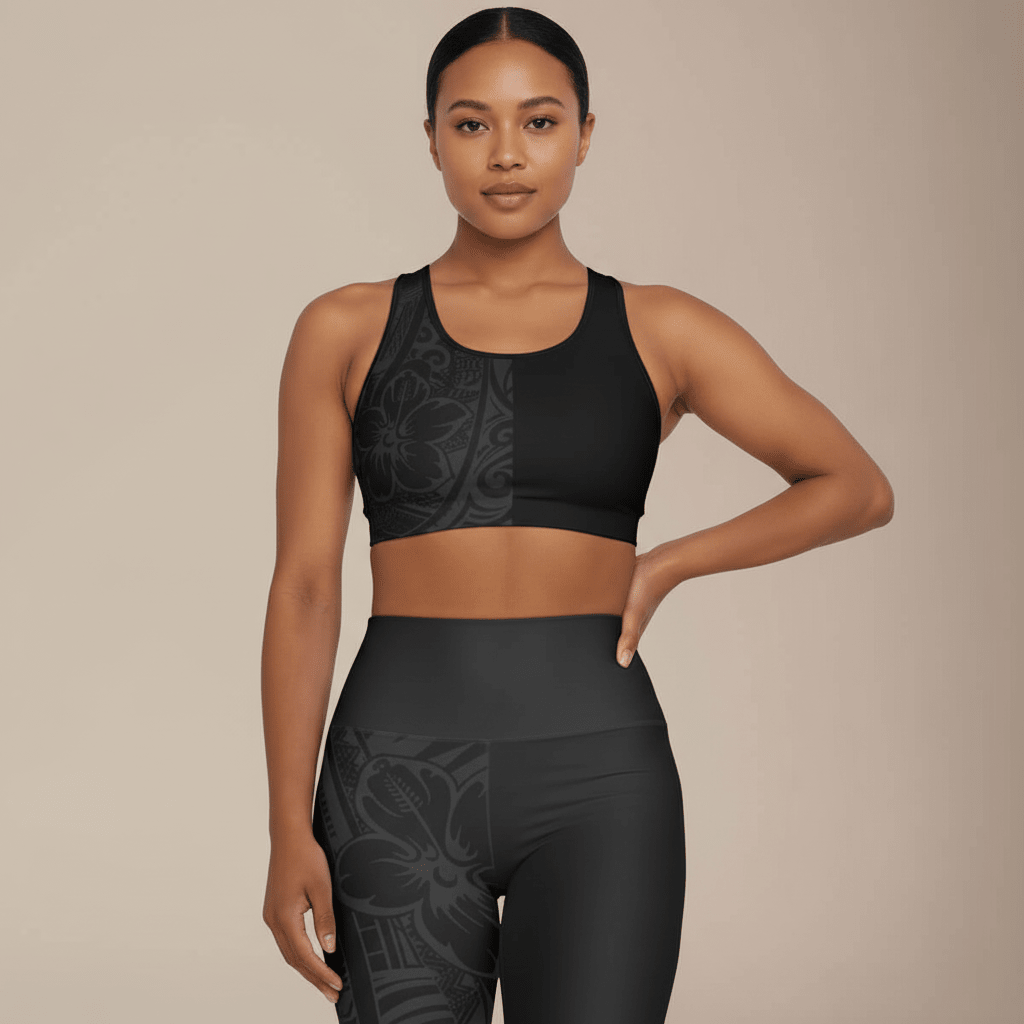 FYBY seamless sports bra in Bloom Dark, featuring a supportive, seamless design perfect for active wear and workouts.