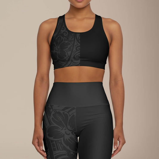 Seamless Sports Bra - Dark Grey - AU/NZ/USA - The Koko Samoa