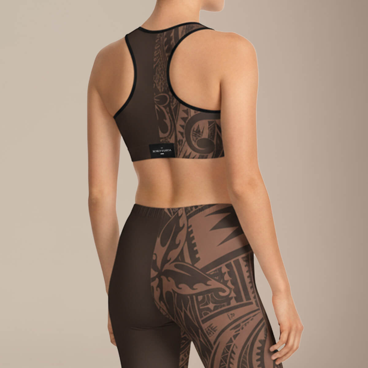 Seamless Sports Bra - Mocha Mousse - AU/NZ/USA - The Koko Samoa