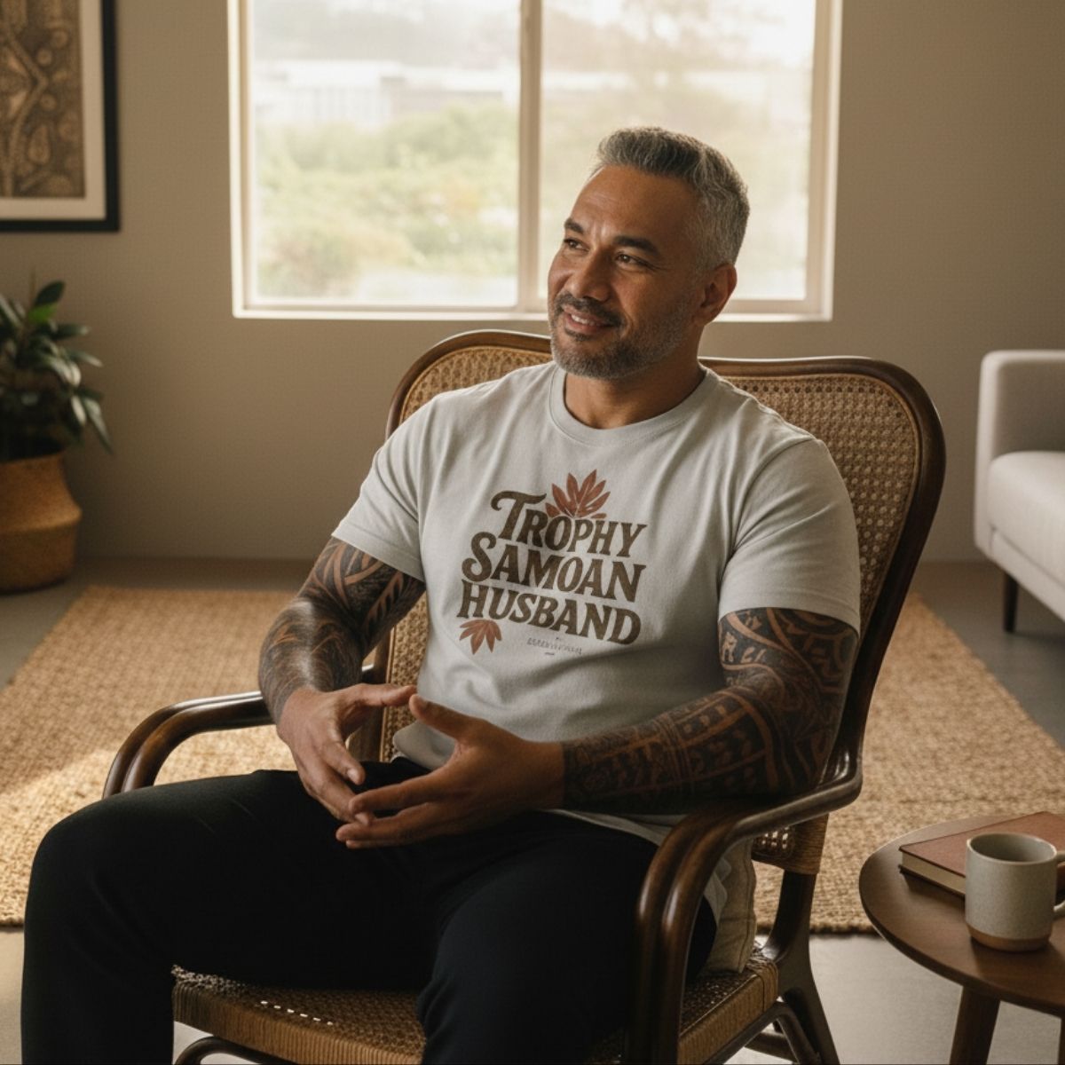 Soft Men's Tee - Trophy Samoan Husband - AU/NZ/USA - The Koko Samoa