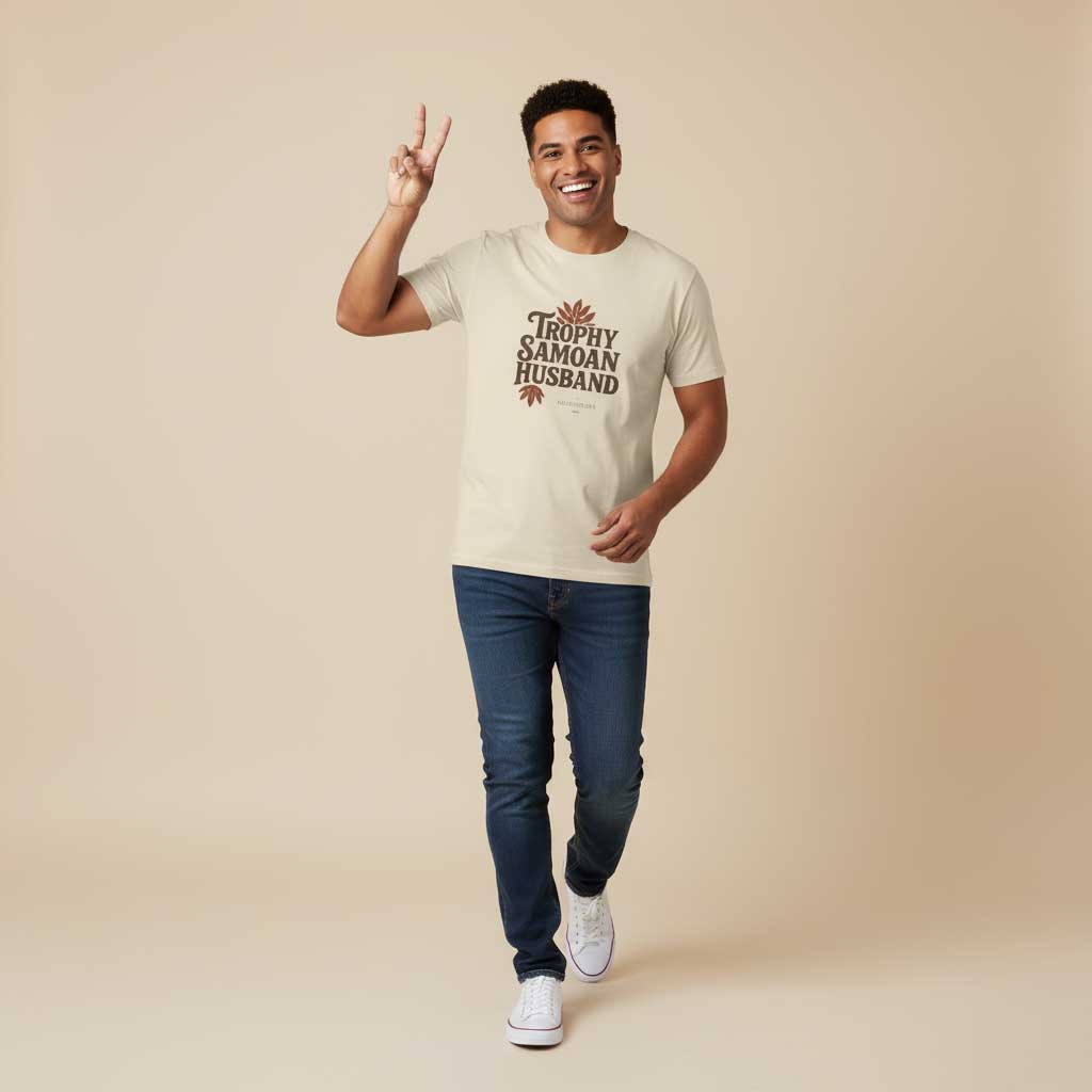 Soft Men's Tee - Trophy Samoan Husband - AU/NZ/USA - The Koko Samoa