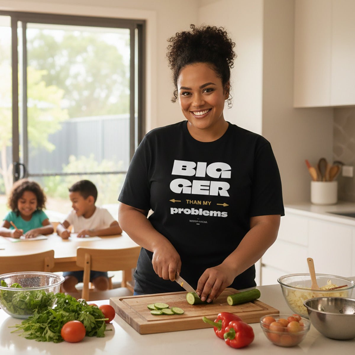 Soft Unisex Tee - Bigger Than Problems - AU/NZ/USA - The Koko Samoa