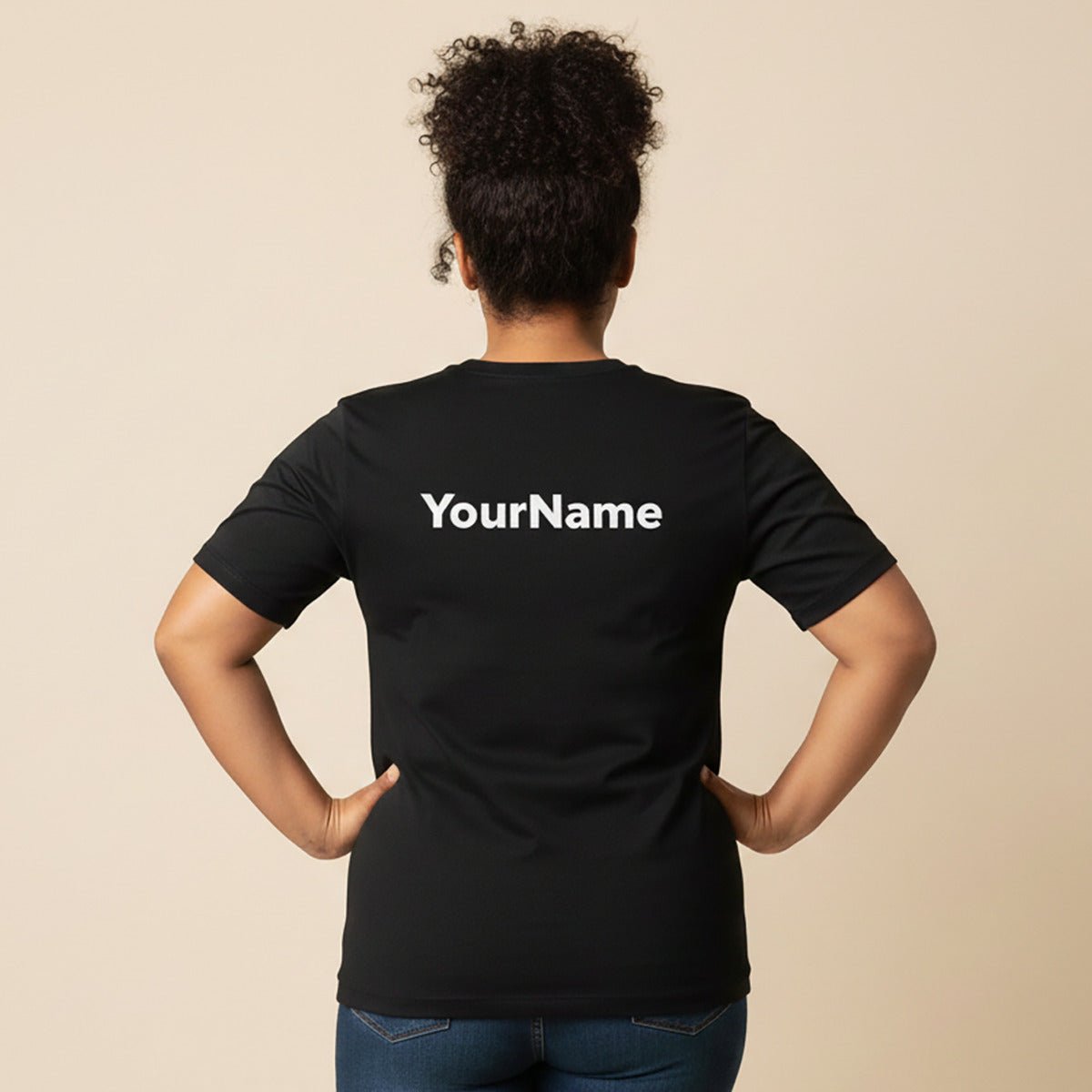 Soft unisex T-shirt with "Bigger Than Problems" print from The Print Bar, featuring a comfortable fit and casual style.