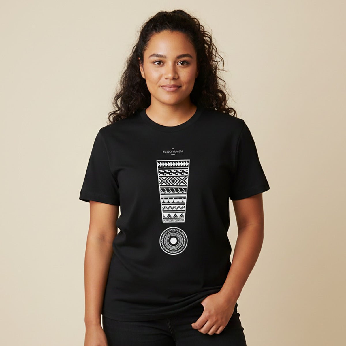 Soft unisex Exclaim T-shirt by The Print Bar featuring personalized design, displayed on a neutral background.