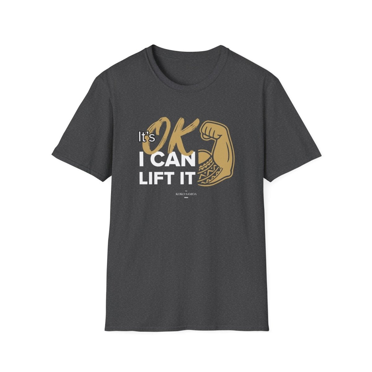Soft unisex T-shirt from The Print Bar with "I Can Lift It" slogan, featuring a comfortable fit and casual style.