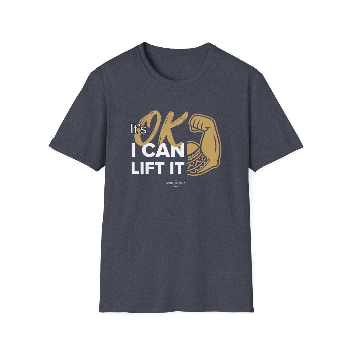 Soft unisex T-shirt from The Print Bar with "I Can Lift It" slogan, featuring a comfortable fit and casual style.