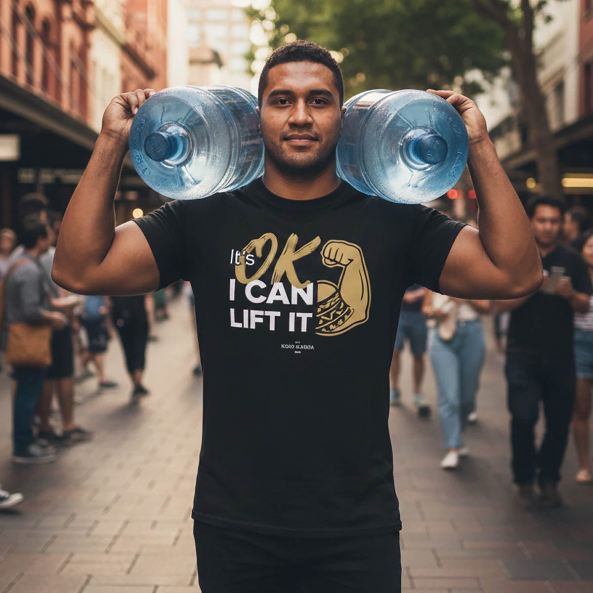Soft unisex T-shirt from The Print Bar featuring "I Can Lift It" slogan, in casual fabric, designed for AU/NZ markets.