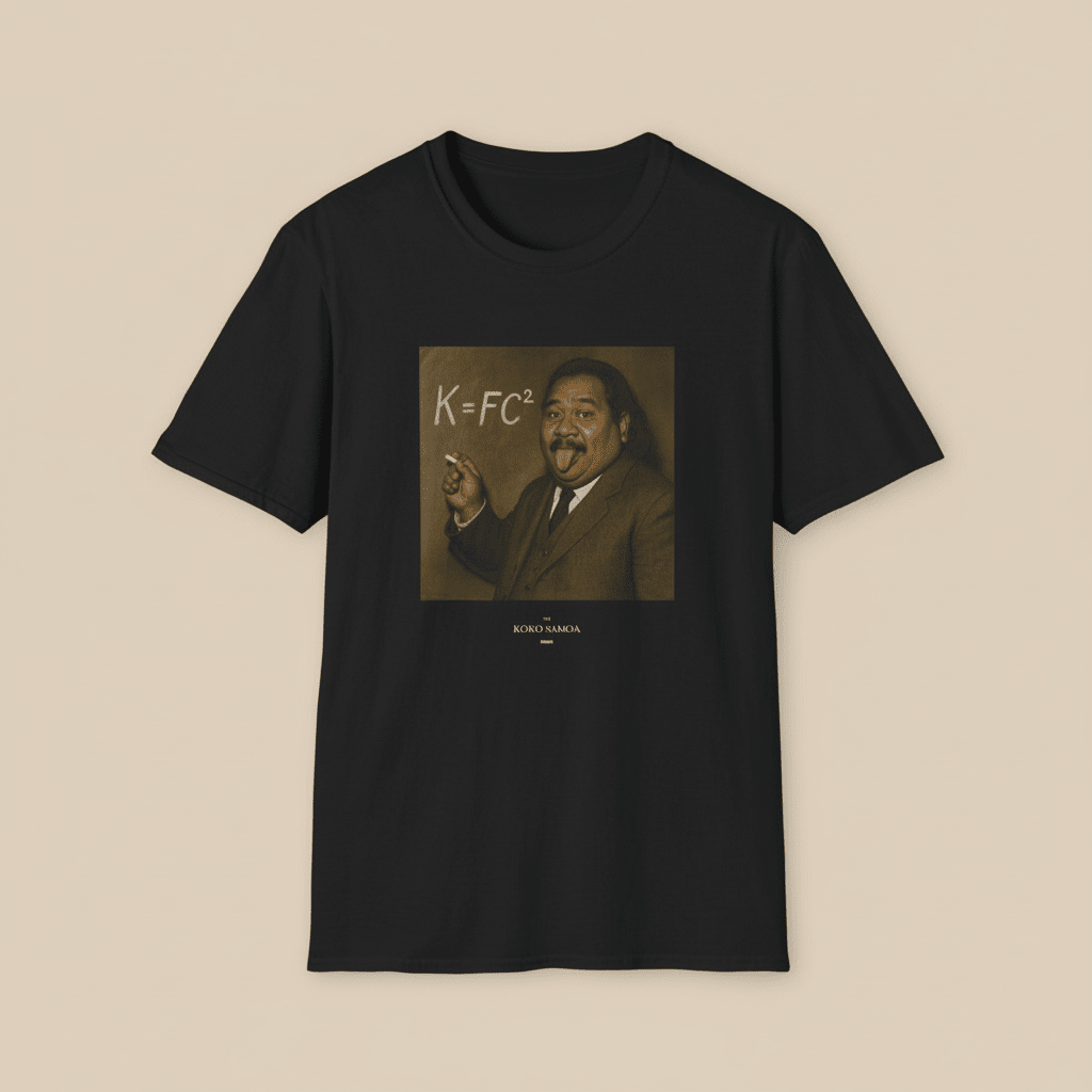 Soft unisex T-shirt featuring K=FC² design, in a comfortable fit, shown in a relaxed view on a plain background.