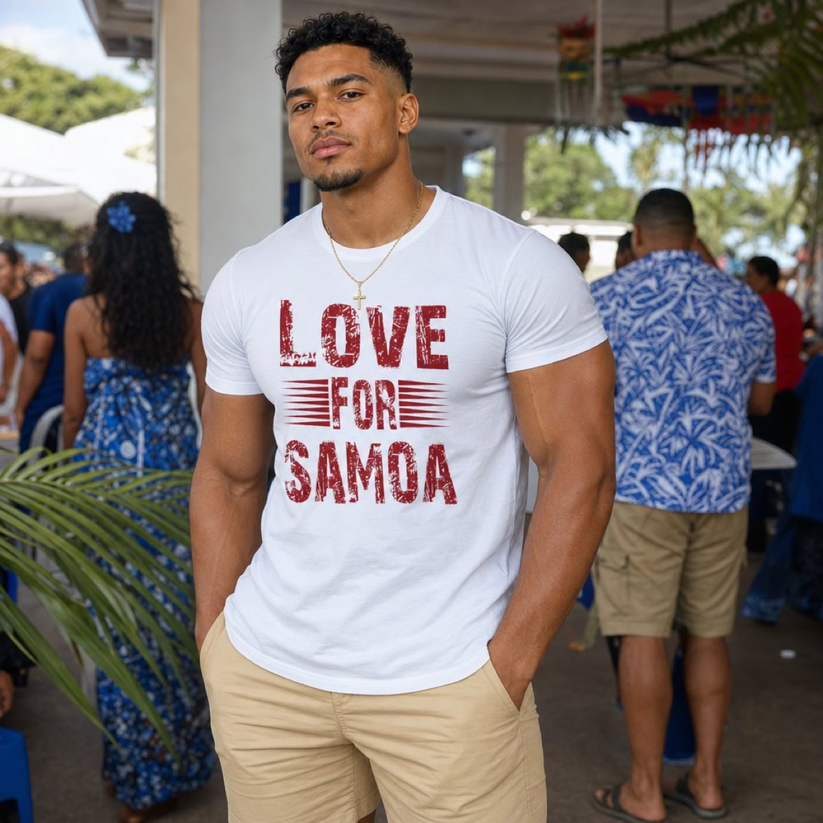 Soft Unisex Tee - Love for Samoa - AU/NZ/USA - The Koko Samoa