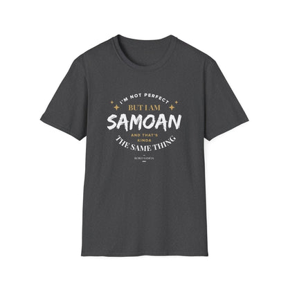 Soft Unisex Tee - Not Perfect But Samoan - Personalised - AU/NZ - The Koko Samoa