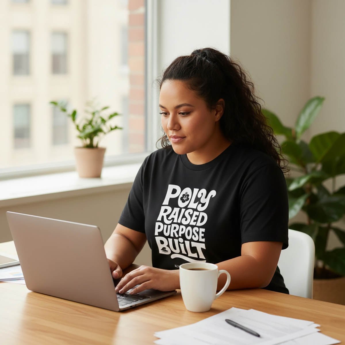Soft unisex T-shirt by The Print Bar with raised poly design, featuring a personalized print inspired by AU/NZ style.