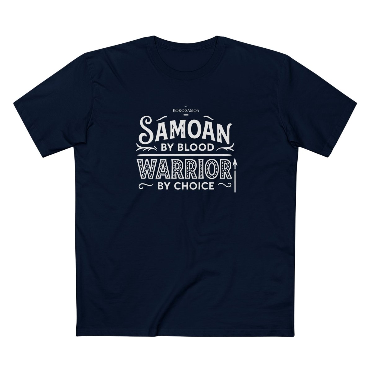 Soft unisex T-shirt featuring the Warrior by Choice design, made by The Print Bar, shown on a neutral background.