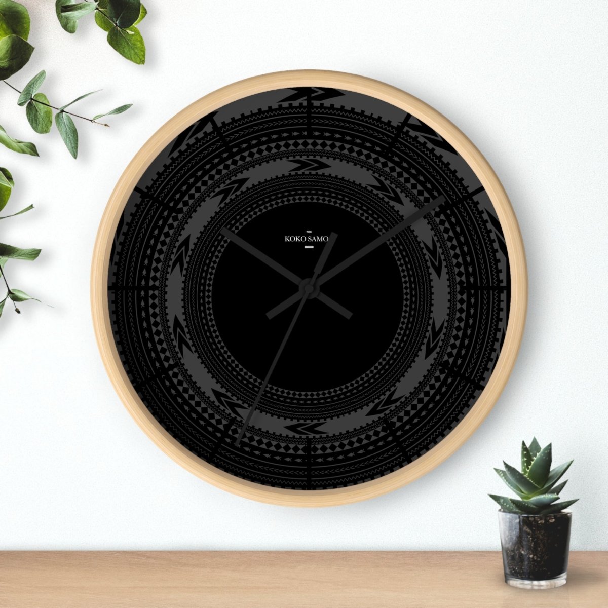 Wall Clock - Black Pea - AU/NZ/USA - The Koko Samoa