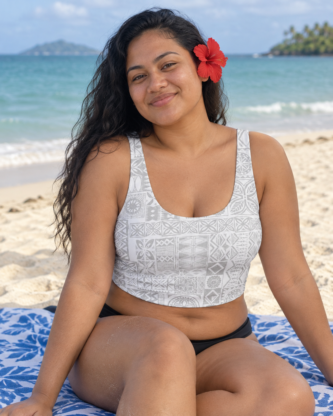 Sports Bra - White Sunday worn in everyday life