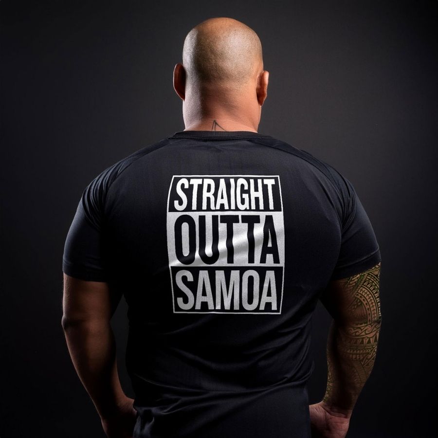 Jersey Print Tee - Straight Outta Samoa - AU - Limited Edition