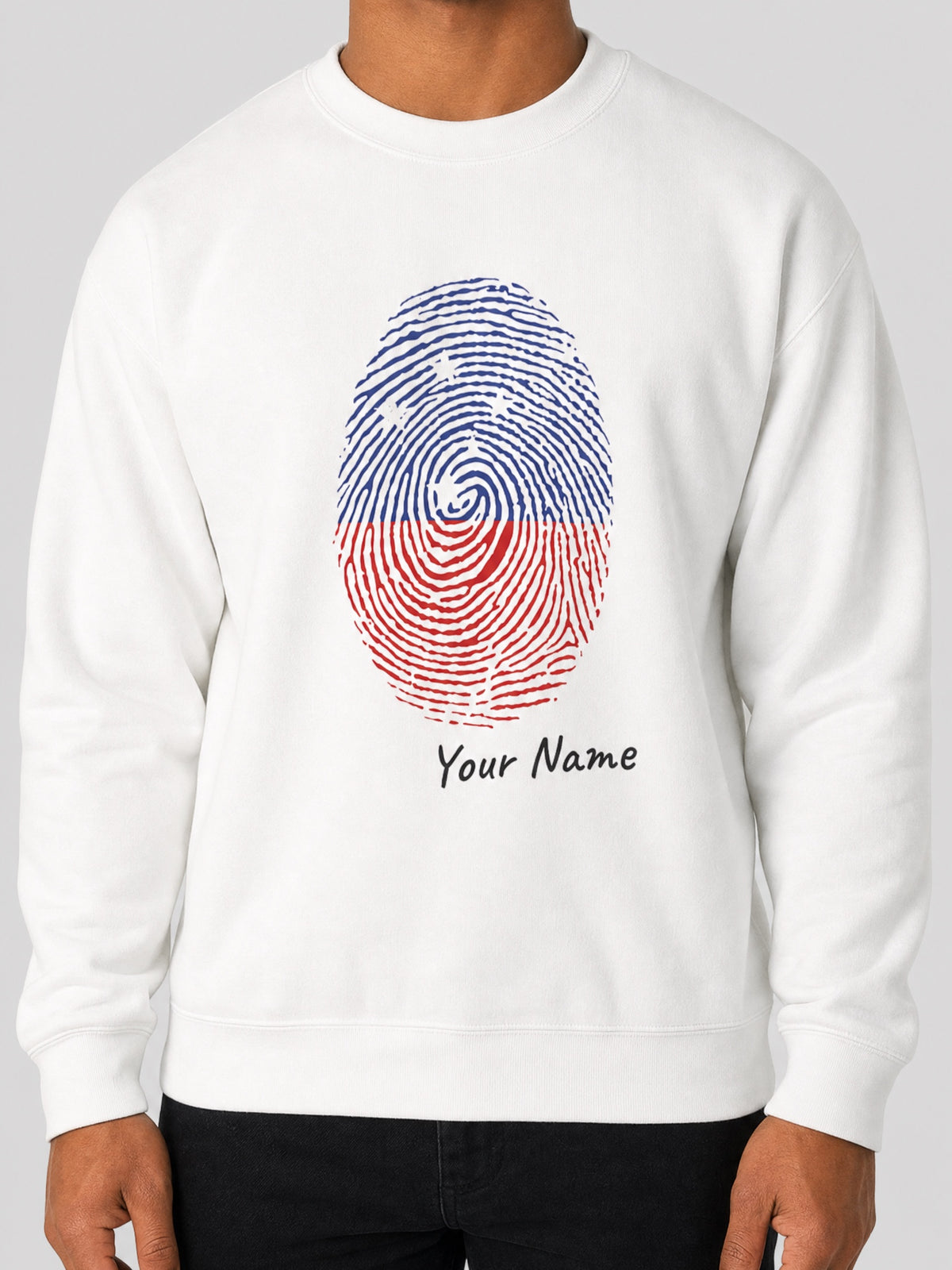 Unisex Heavy Sweatshirt - My Identity on a light grey studio background