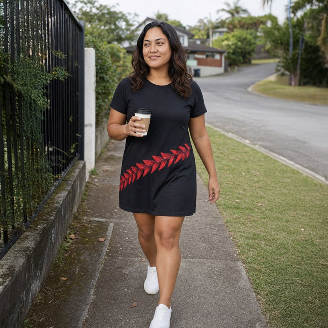 T-Shirt Dress - Ula Fala - AU/NZ/USA - The Koko Samoa