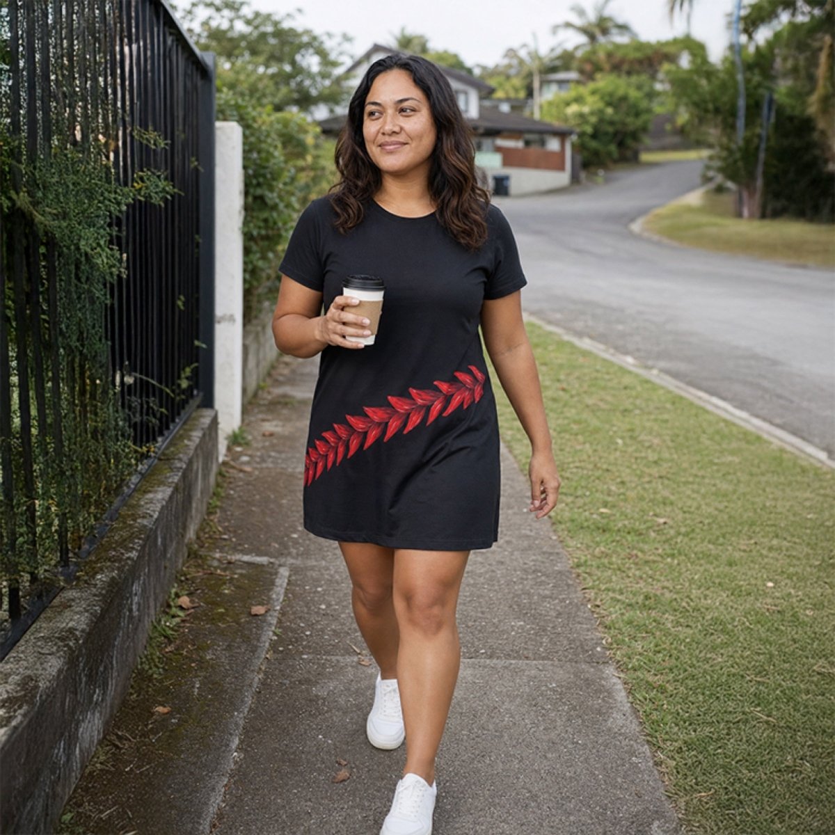 T-Shirt Dress - Ula Fala - AU/NZ/USA - The Koko Samoa