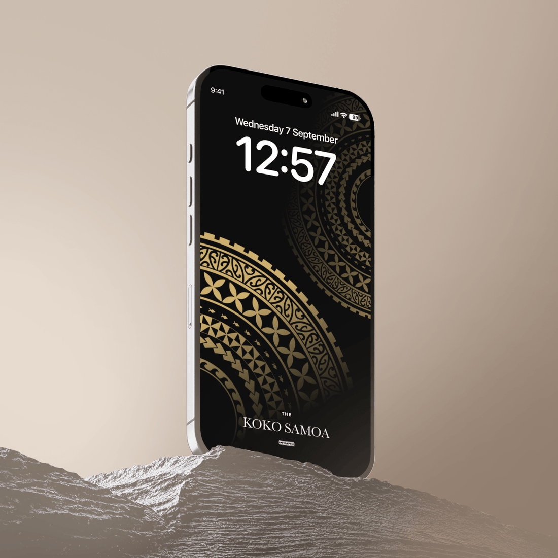 United Gold phone wallpaper by The Koko Samoa featuring a vibrant gold design for AU, NZ, and USA devices.