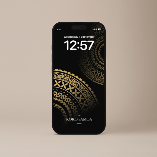 United Gold phone wallpaper by The Koko Samoa featuring a vibrant gold-themed design for AU, NZ, and USA devices.