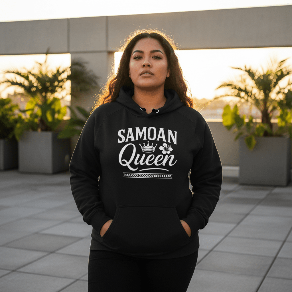 IslandSoft™ Hoodie - Premium (XS - 2XL) - Samoan Queen - AU/NZ - The Koko Samoa