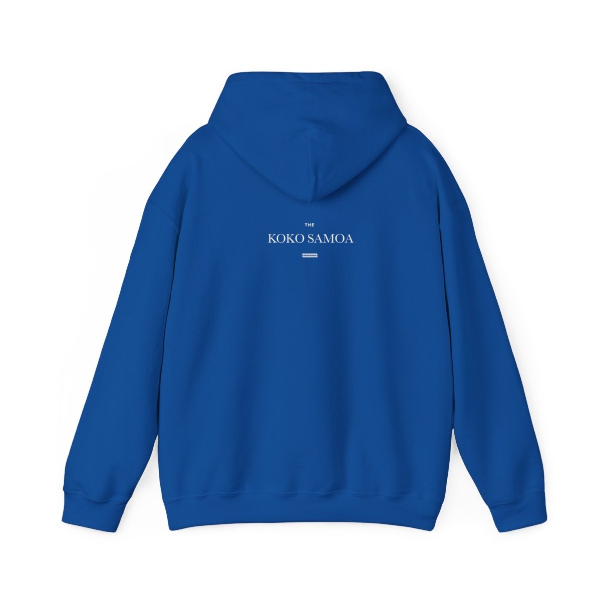 Dark heather IslandHeavy™ hoodie by The Print Bar in plus sizes 2XL-5XL featuring a Samoan Queen design.