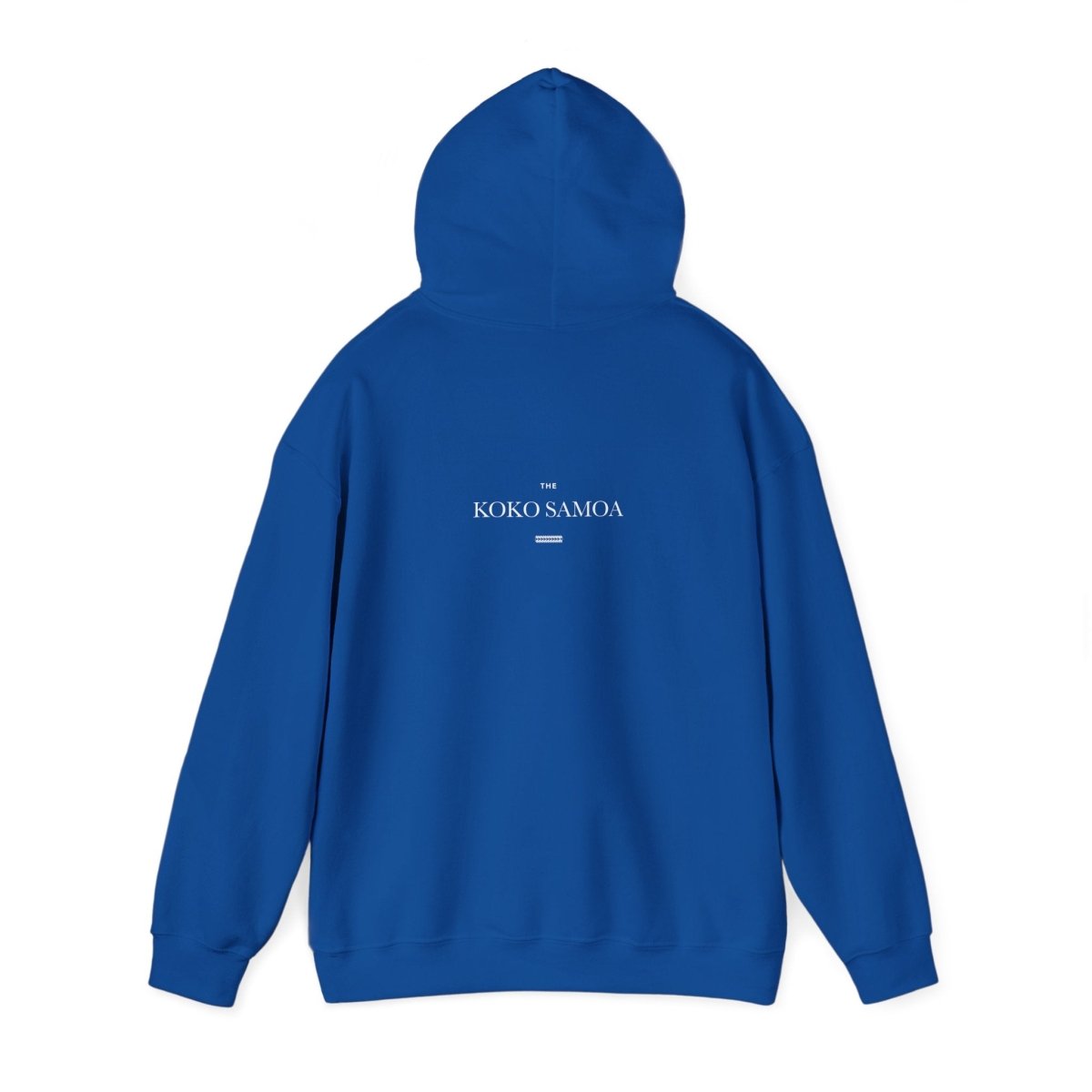 Dark heather IslandHeavy™ hoodie by The Print Bar in plus sizes 2XL-5XL featuring a Samoan Queen design.
