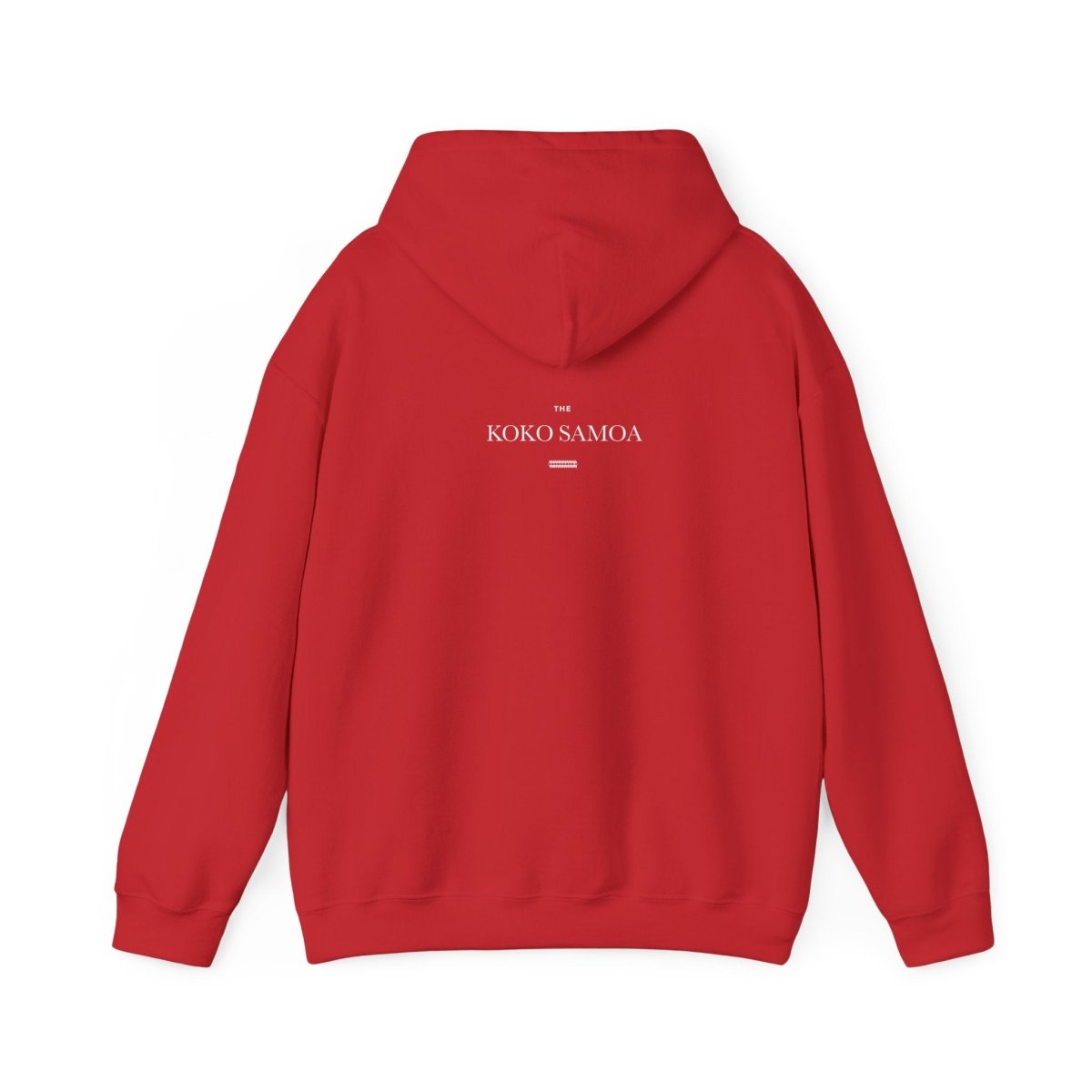 Dark heather IslandHeavy™ hoodie by The Print Bar in plus sizes 2XL-5XL featuring a Samoan Queen design.