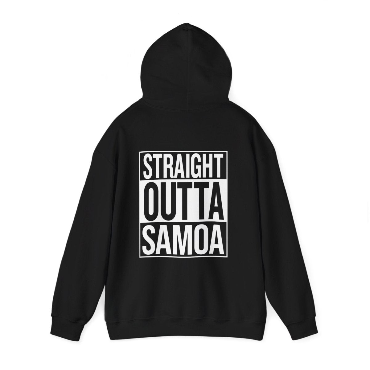 Dark heather IslandHeavy™ hoodie in 2XL, plus sizes, featuring Straight Outta AU/NZ.