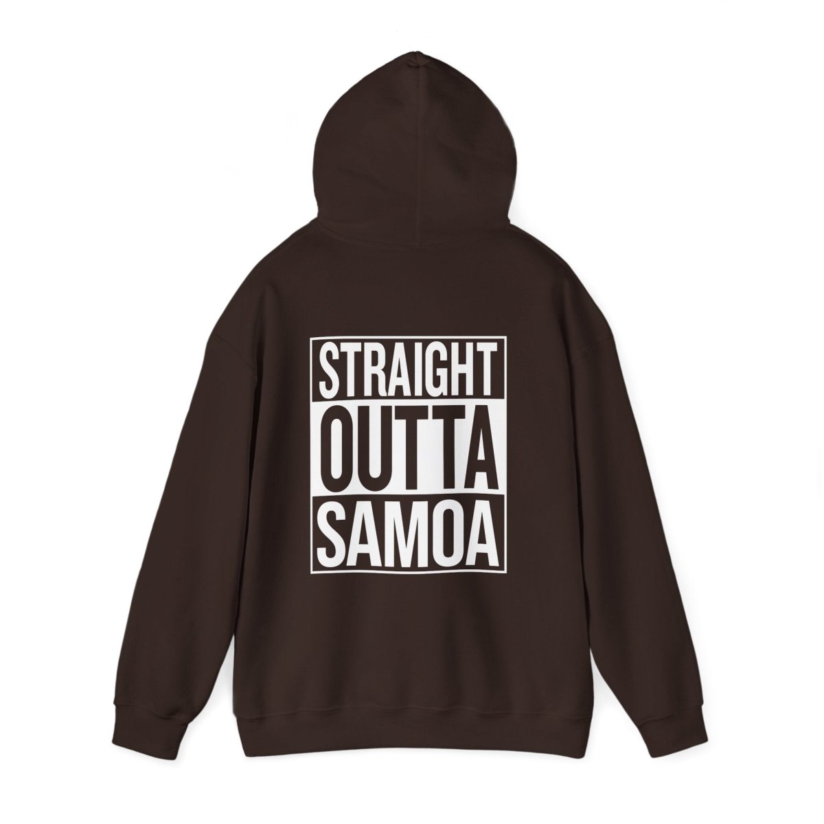 Dark heather IslandHeavy™ hoodie in 2XL, featuring bold "Straight Outta AU/NZ" print,.