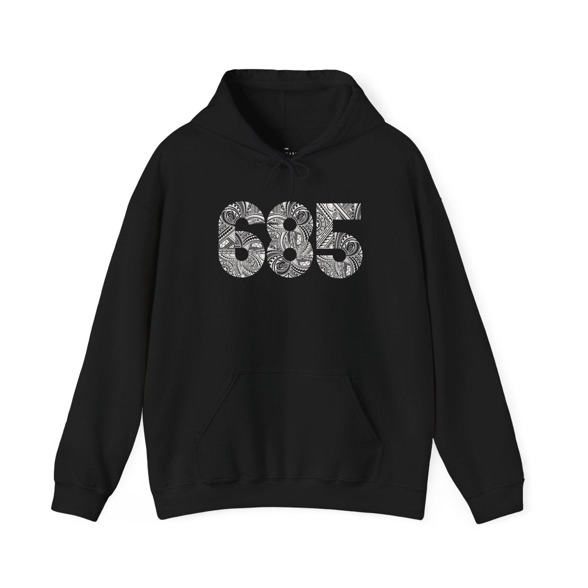 White IslandHeavy™ hoodie in plus sizes 2XL to 5XL, featuring a cozy, casual design perfect for everyday wear.