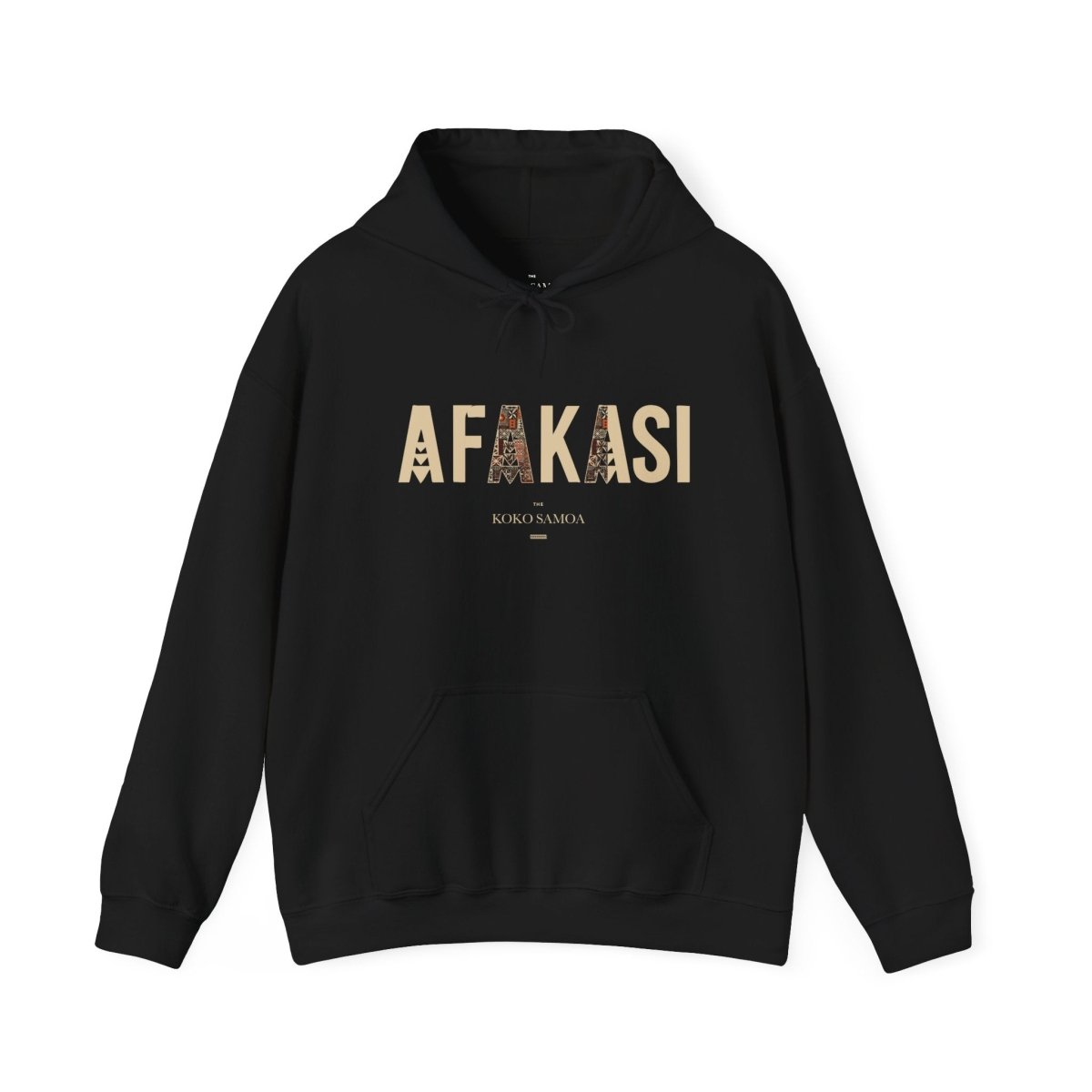 White IslandHeavy™ hoodie, plus size 2XL-5XL, featuring Afakasi design for AU/NZ market.