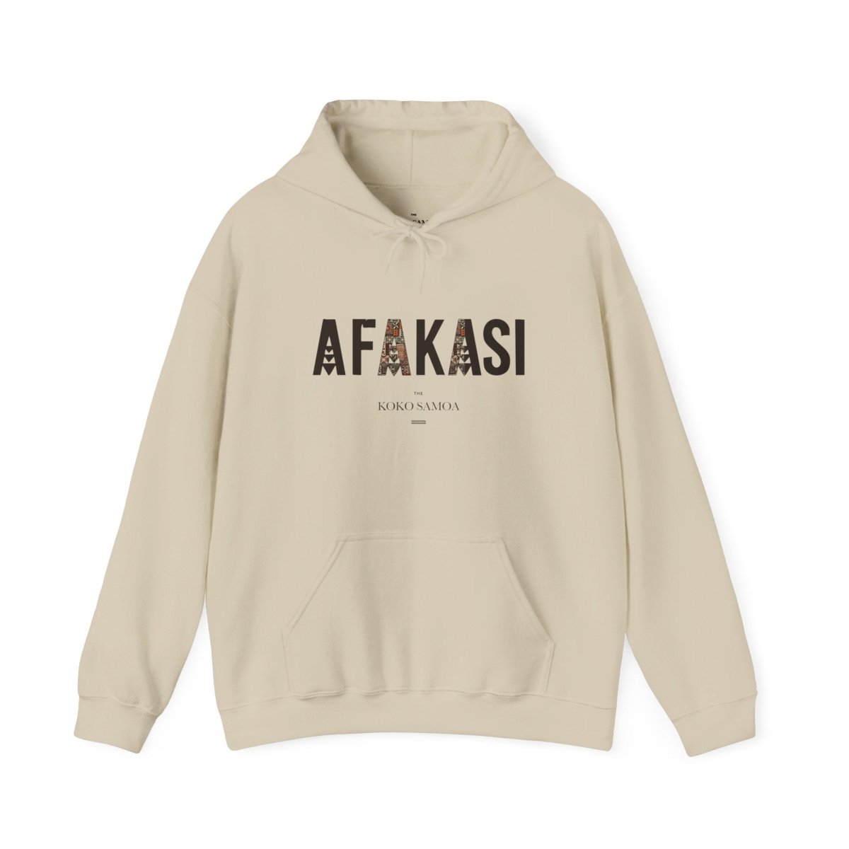 White IslandHeavy™ hoodie in plus sizes 2XL-5XL, featuring a comfortable fit and Afakasi design for AU/NZ markets.