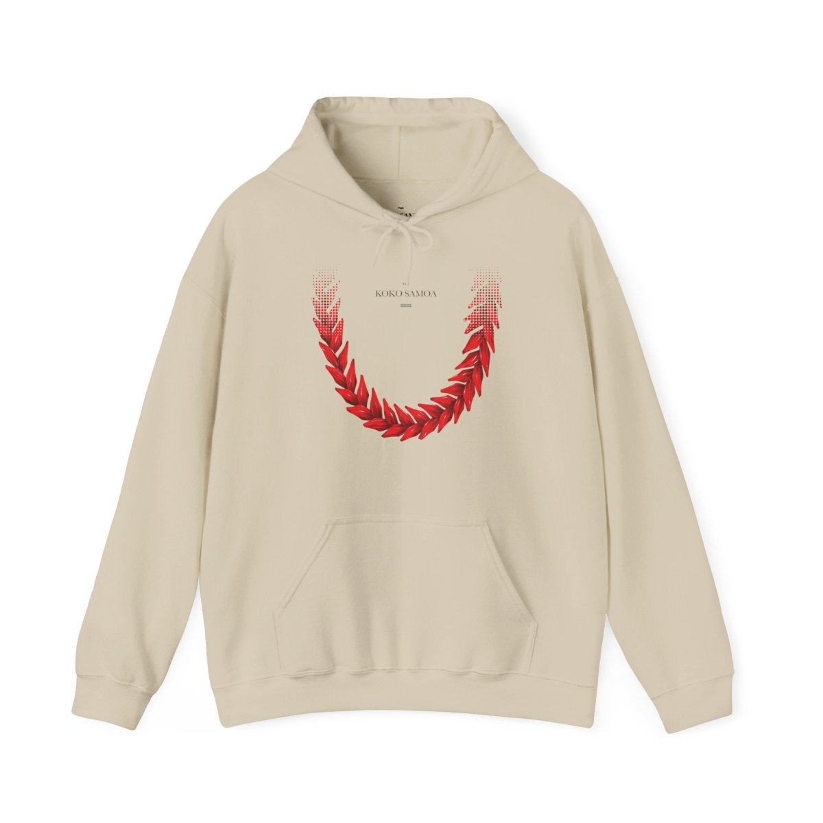 White IslandHeavy™ hoodie in plus sizes 2XL-5XL, featuring a comfortable fit and soft fabric.