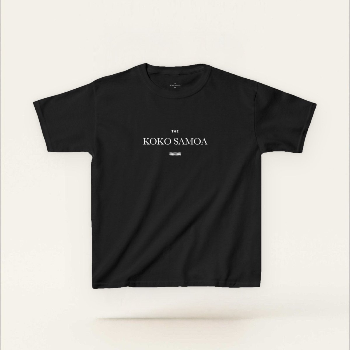 Kids unisex black T-shirt by The Print Bar, The Brand Classic, casual kids' tee for boys and girls in AU/NZ.
