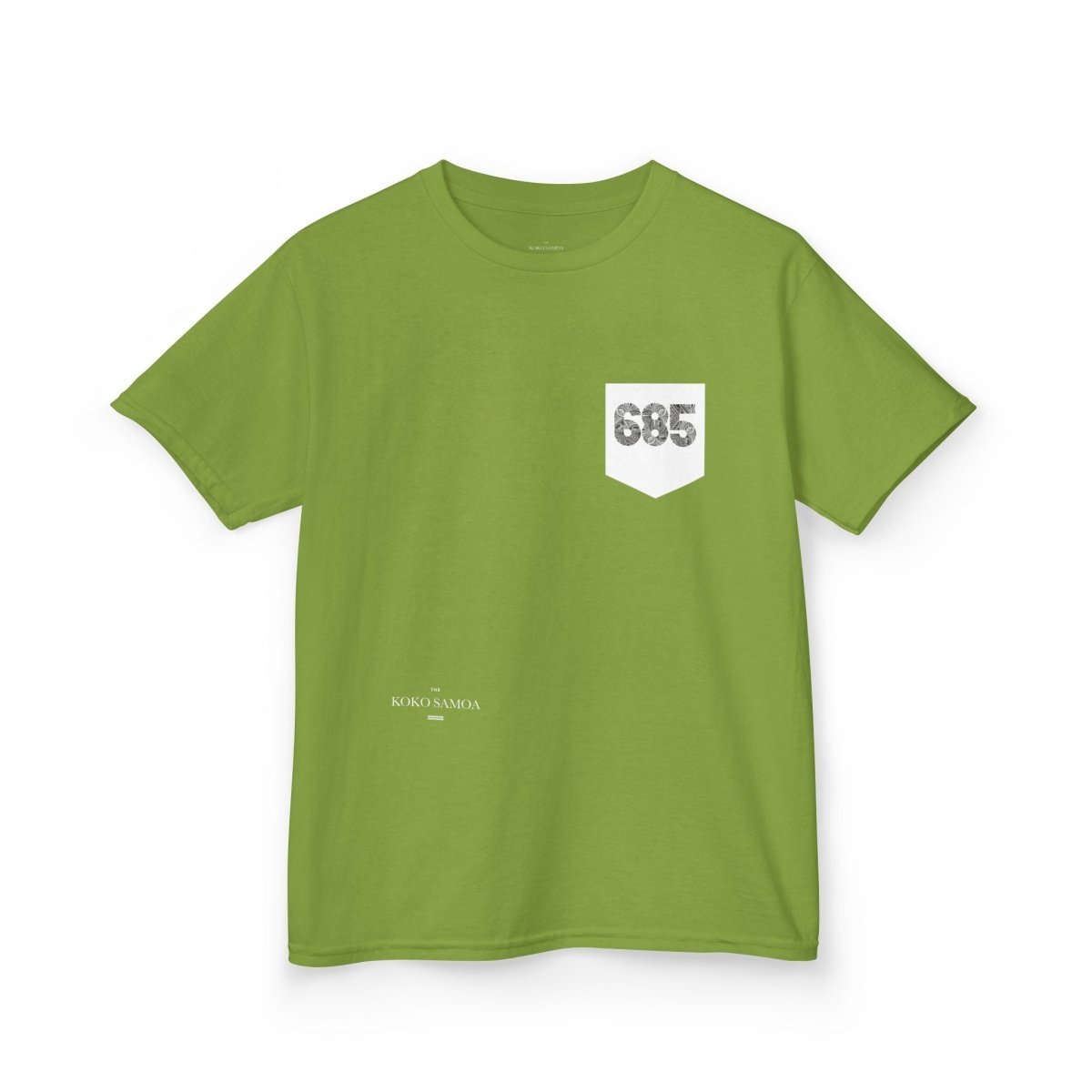 Kids unisex navy T-shirt from The Print Bar with a front pocket, suitable for AU/NZ sizes, casual and comfortable boys and girls tee.