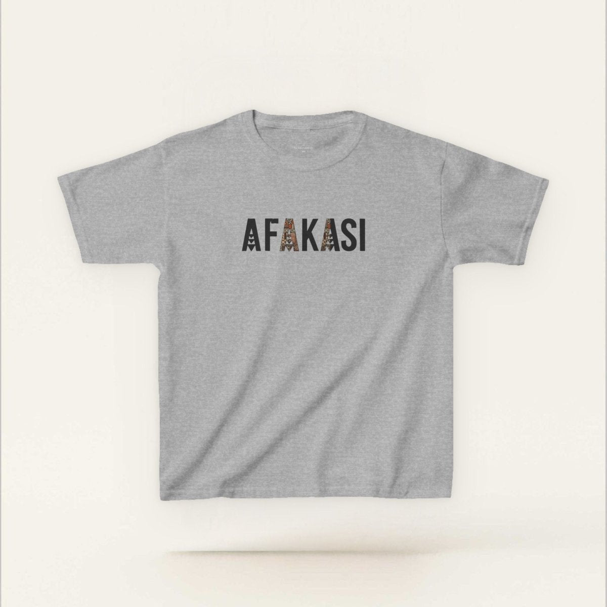 Kids unisex navy tee by The Print Bar featuring Afakasi design, perfect for children in AU/NZ.
