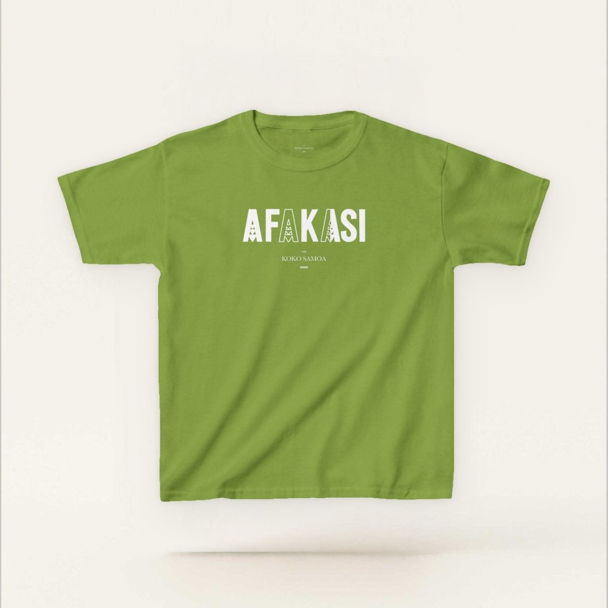 Kids unisex navy T-shirt by The Print Bar featuring Afakasi design, perfect for children in AU/NZ.