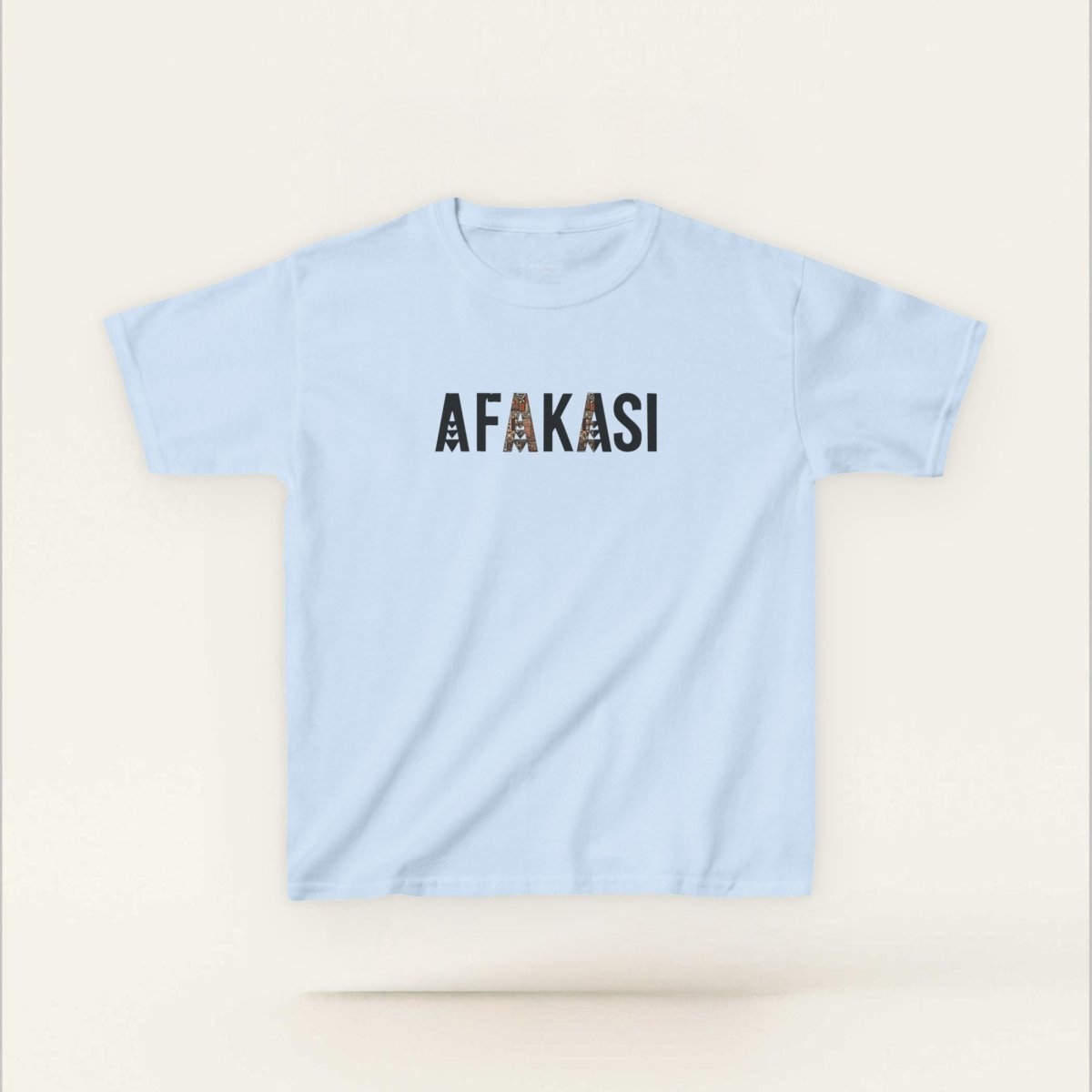Kids unisex navy tee by The Print Bar featuring Afakasi design, suitable for children in AU/NZ.