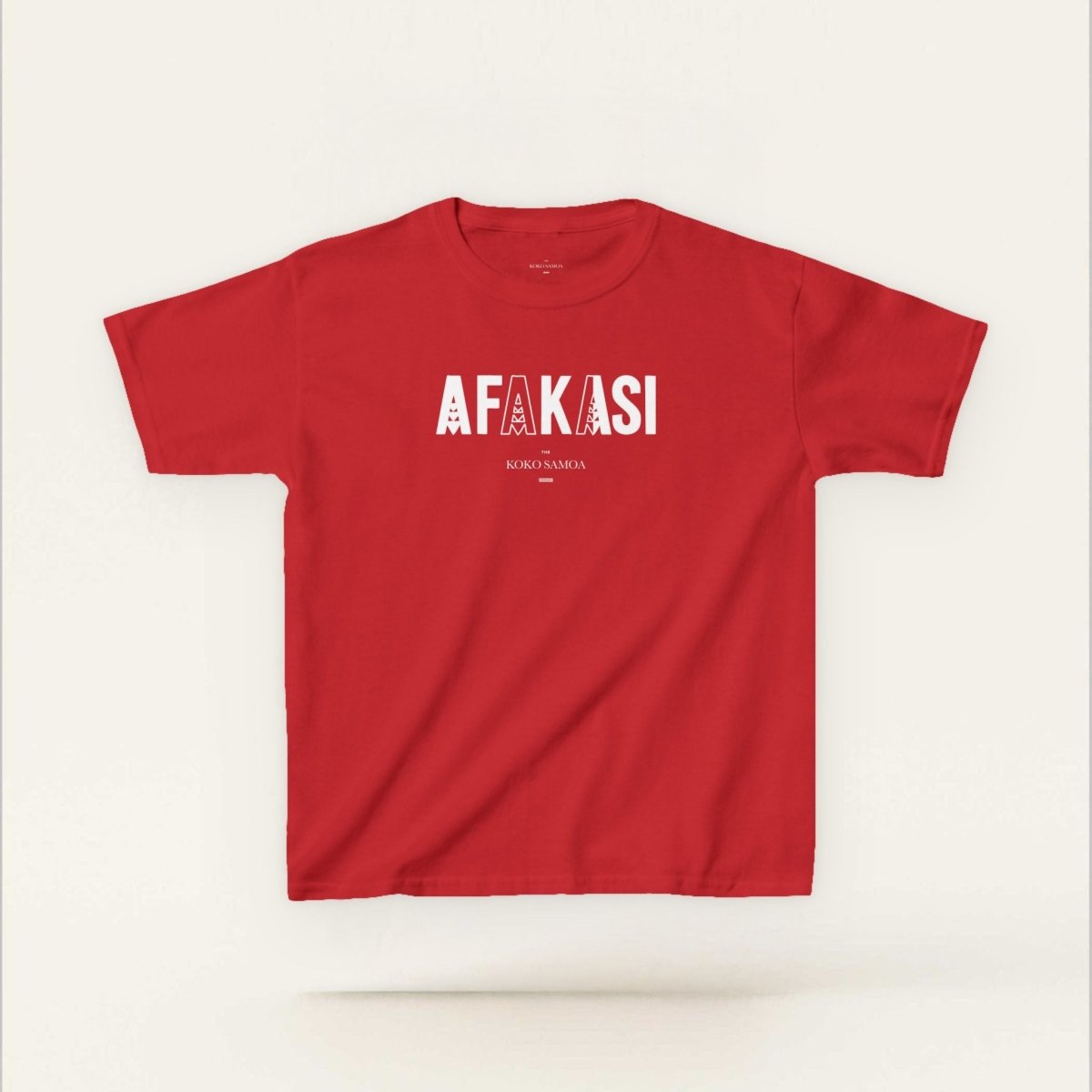 Kids unisex navy tee by The Print Bar featuring Afakasi design, suitable for children in AU/NZ.