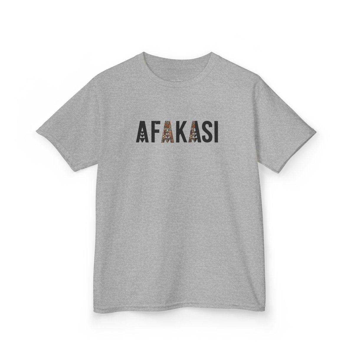 Navy kids unisex Afakasi tee by The Print Bar, casual cotton kids tee for boys and girls, AU/NZ sizing.