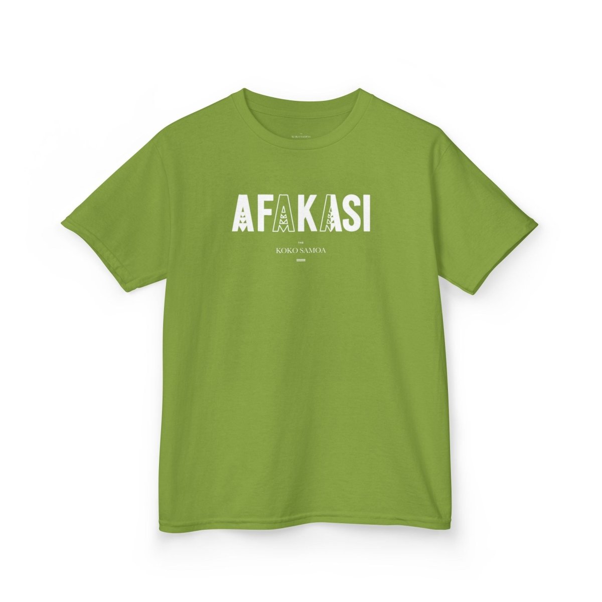 Navy kids' unisex tee by The Print Bar featuring Afakasi design, perfect for kids in AU/NZ with comfortable cotton fabric.