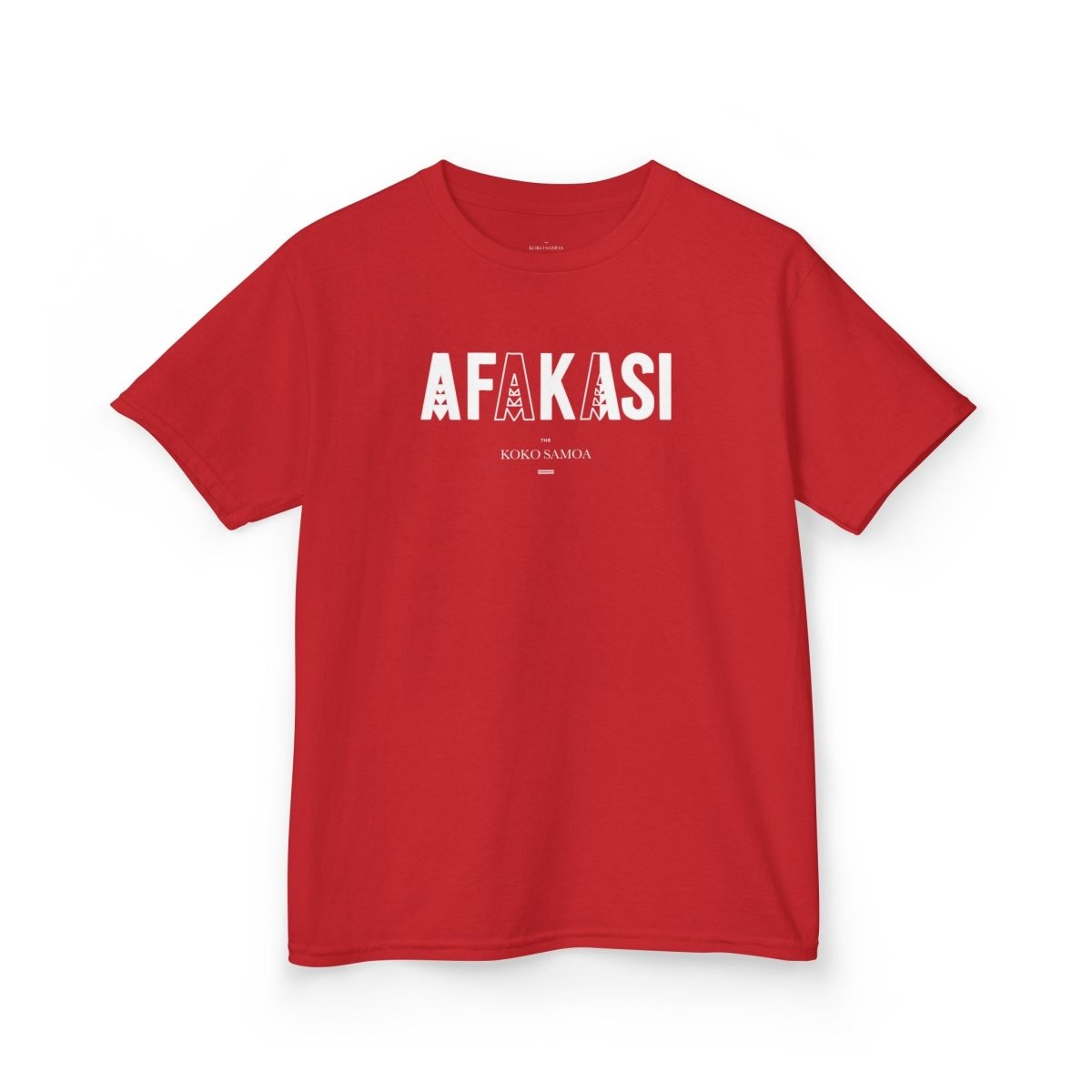 Kids unisex navy tee by The Print Bar featuring Afakasi design, perfect for children in AU/NZ.