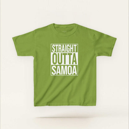 Kids Unisex Cotton Tee - Straight Outta Samoa - AU/NZ - The Koko Samoa
