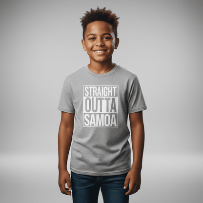Kids Unisex Tee - Straight Outta Samoa - AU/NZ - The Koko Samoa