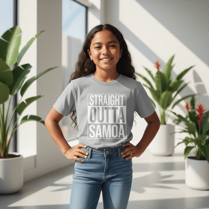 Kids Unisex Tee - Straight Outta Samoa - AU/NZ - The Koko Samoa