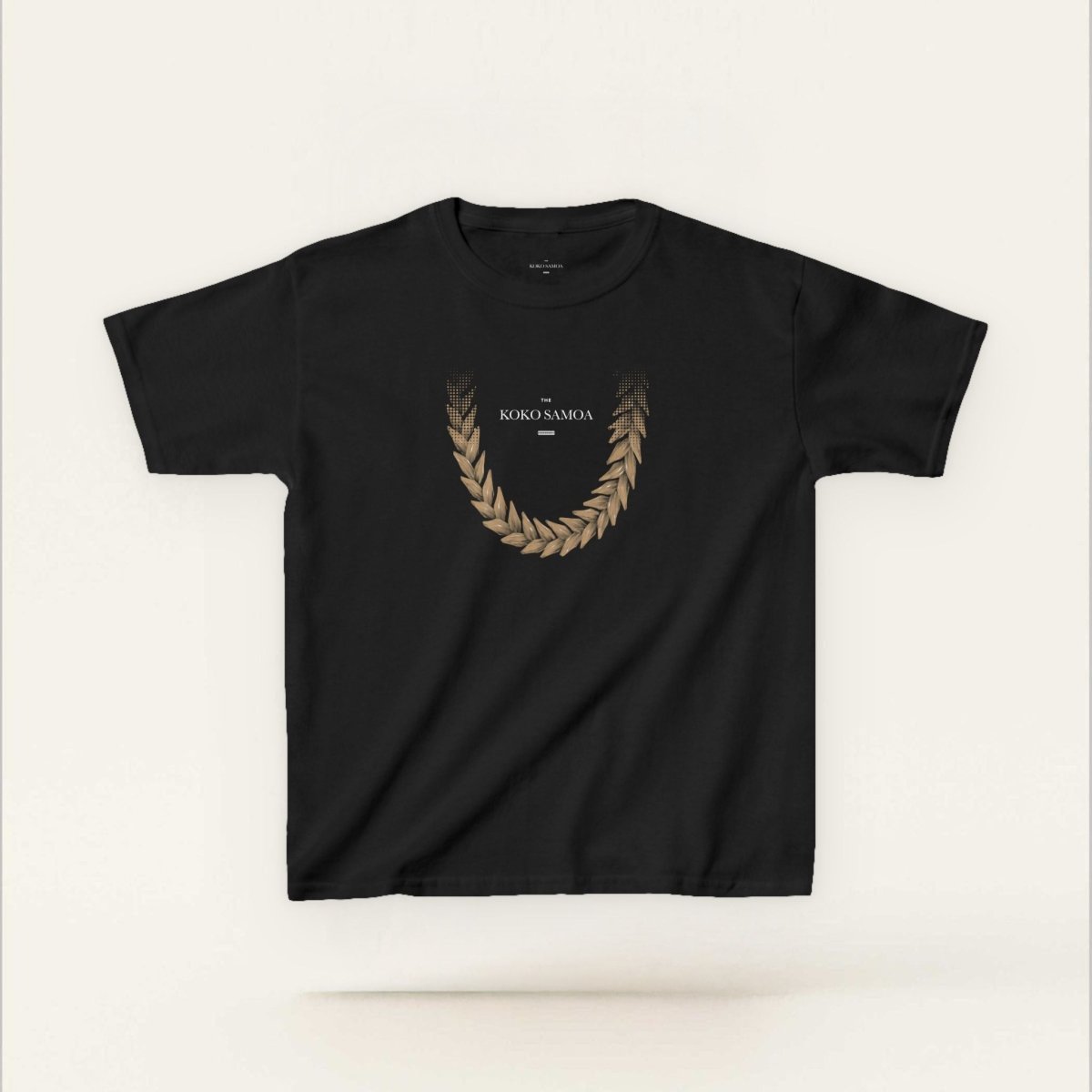 Kids unisex T-shirt by The Print Bar featuring Ula Fala design in brown, with a casual fit for boys and girls.