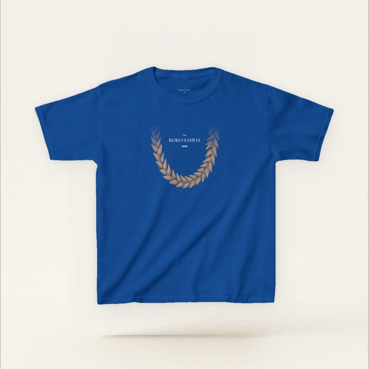 Kids unisex tee by The Print Bar, Ula Fala Brown, in XS size, featuring a comfortable, casual design for children.