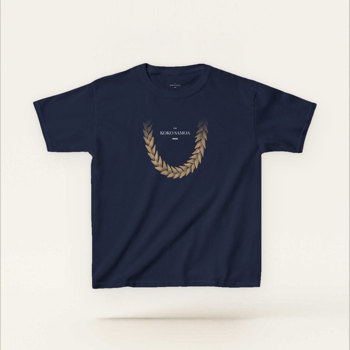 Kids unisex T-shirt from The Print Bar in brown with Ula Fala design, suitable for children, featuring a comfortable casual fit.