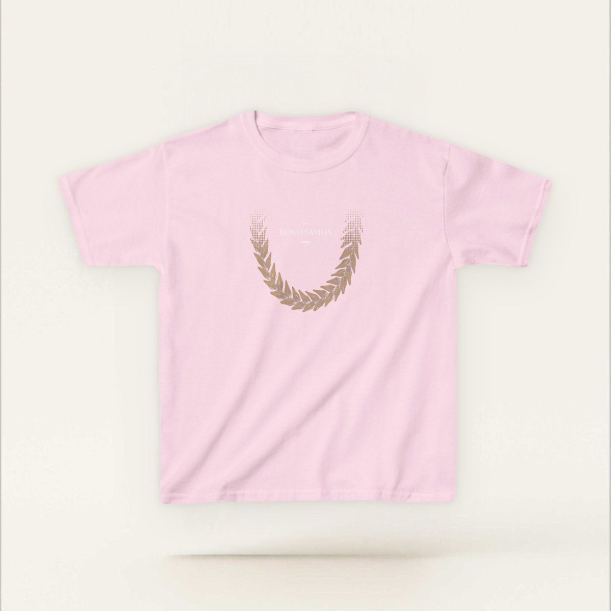 Kids unisex tee from The Print Bar featuring Ula Fala brown design, casual fit, suitable for boys and girls, AU/NZ size.